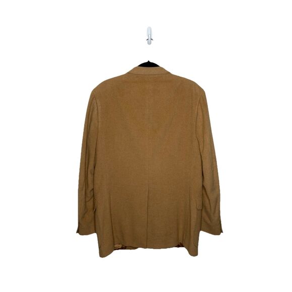 Club Room Tan Beige 100% Camel Hair sport coat jacket blazer No Size Tag Men’s - Picture 5 of 8